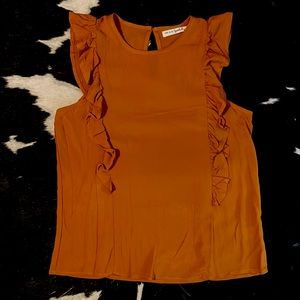 Sleeveless Ruffle Top